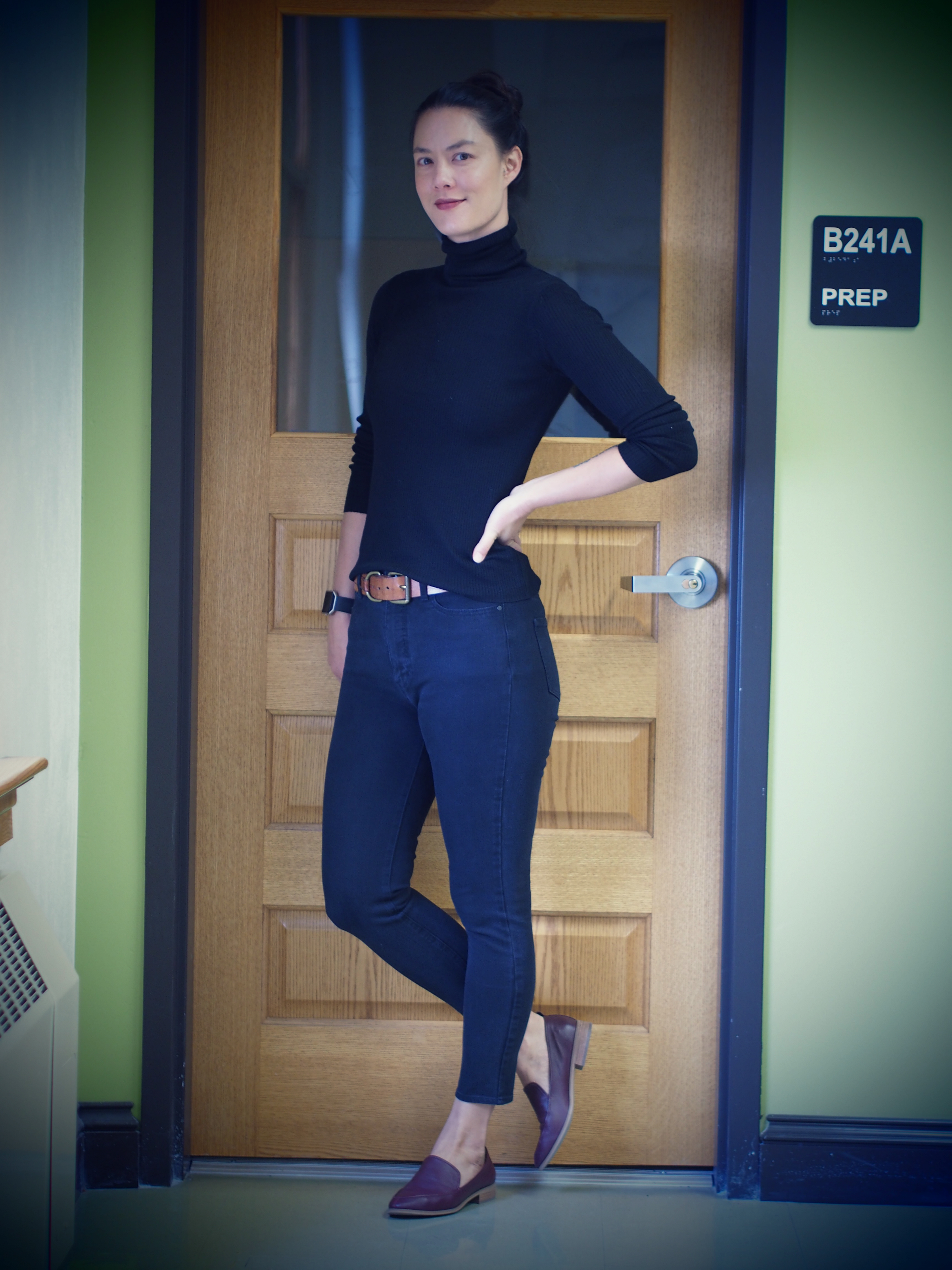 THLT uniqlo ribbed turtleneck